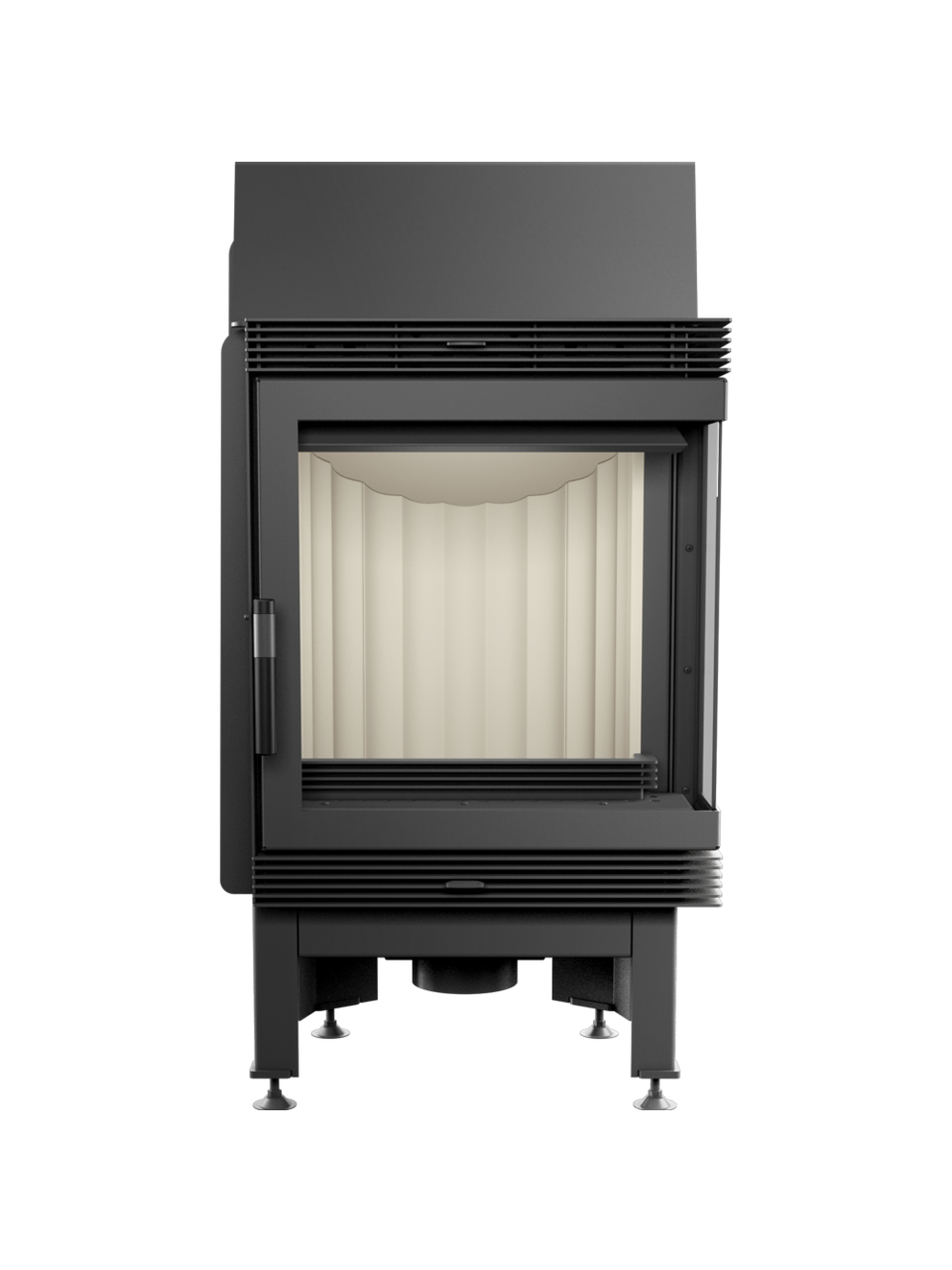 Kratki plieninis židinys Blanka 8 P/BS 8,0kW 2