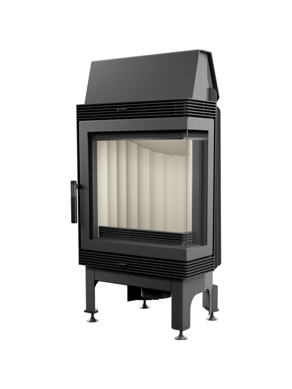 Kratki plieninis židinys Blanka 8 P/BS 8,0kW