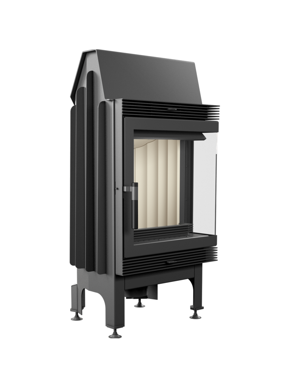Kratki plieninis židinys Blanka 8 P/BS 8,0kW 1 Kratki plieninis židinys Blanka 8 P/BS 8,0kW 1