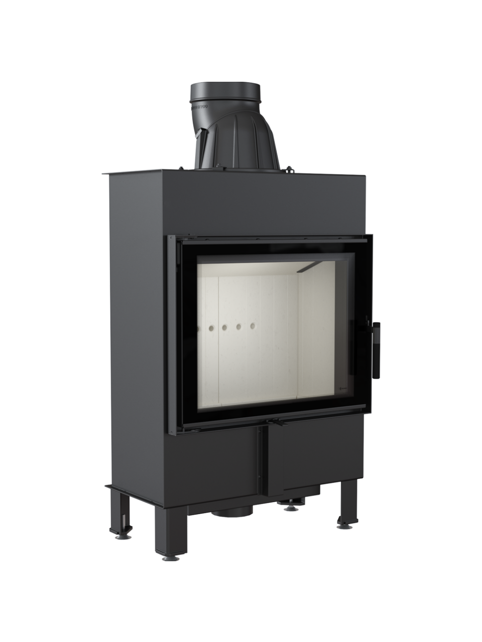Kratki plieninis židinys Lucy Slim 12 12,0kW