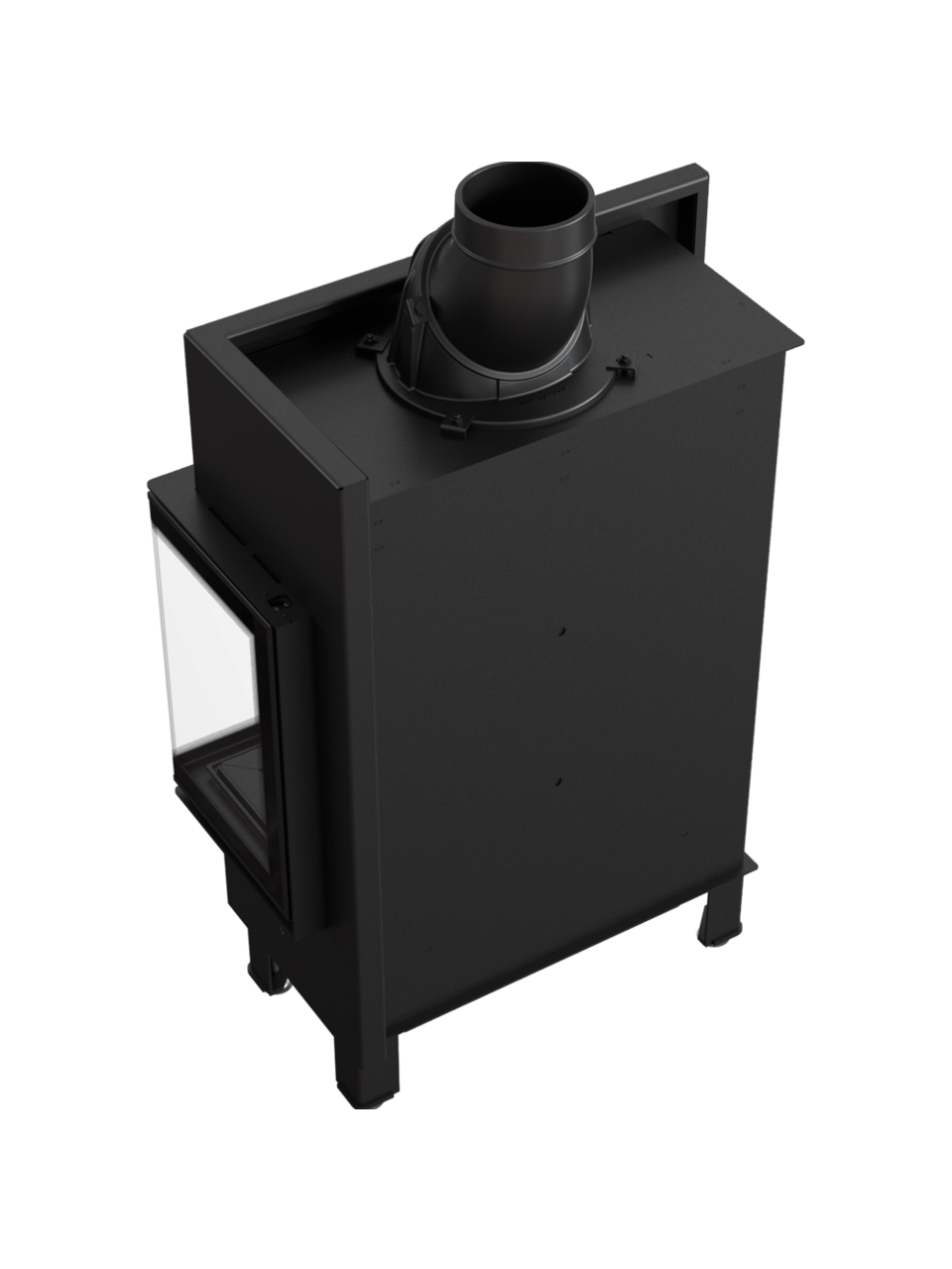 Kratki plieninis židinys Lucy Slim 12 P/BS 8,0kW 3