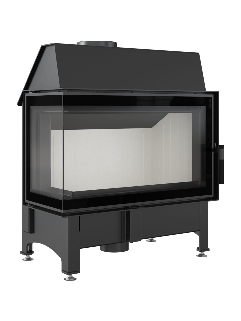 Kratki plieninis židinys Zibi 11 L/BS DECO 11kW