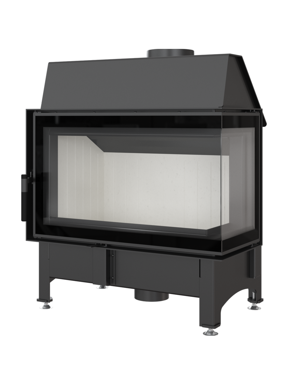 Kratki plieninis židinys Zibi 11 P/BS DECO 11kW 1 Kratki plieninis židinys Zibi 11 P/BS DECO 11kW 1