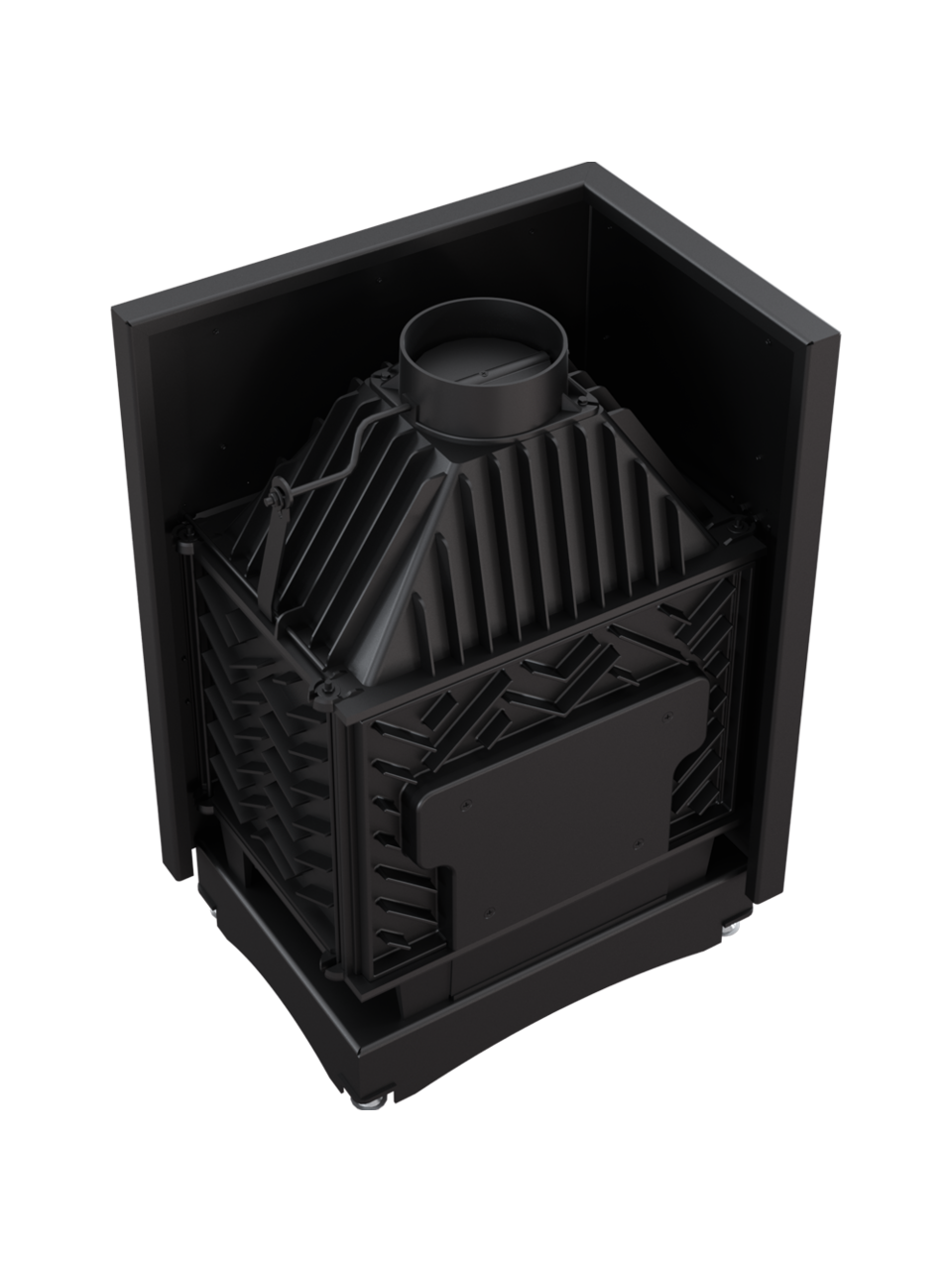 Kratki ketinis židinys Zuzia ECO 12 L/BS DECO 12kW 2